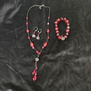 Elegant‎ Red Jewelry Set OS